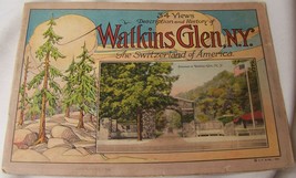 c1920 Antique Watkins Glen Ny Souvenir 34 View Book History Switzerland Of Us - £7.90 GBP