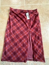 Nasty Gal Petite Check Mesh Midi Skirt With Side Split Multi size 6 - £30.87 GBP