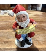Vintage Ucagco Christmas Gnome Santa Red Suit Figurine Taiwan Playing Ac... - $16.98 CAD
