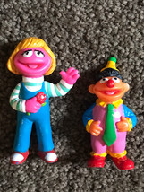 Sesame Street Muppets JHP Ernie Birthday party clown Prairie Dawn PVC Figures - £10.18 GBP