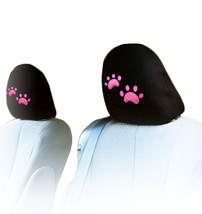 For Mercedes New Interchangeable Pink Paw Car Truck SUV Seat Headrest Cover Set - £12.05 GBP