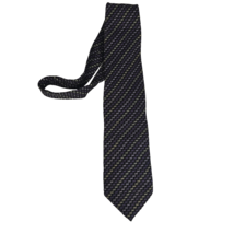 Giorgio Brutini Silk Tie Black Purple White Geometric Men&#39;s Necktie - $24.30