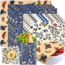 Reusable Beeswax Wrap - 9 Pack Beeswax Wraps For Food, Eco-Friendly Beeswax Food - £22.51 GBP