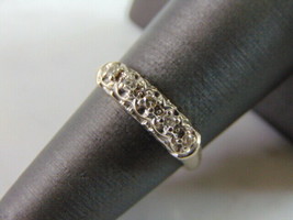 Womens Vintage Estate 14k White Gold Diamond Ring 2.3g  E2867 - £232.60 GBP