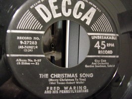 Fred Waring-The Christmas Song / When Angels Sang Of Peace-1950-45rpm-VG - £2.37 GBP