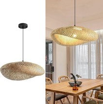 23.64" Bamboo Pendant Lights,Bohemian Large Rattan Chandelier, Hand Wove... - $95.00 23.64" Bamboo Pendant Lights,Bohemian Large Rattan Chandelier, Hand Wove... - $95.00