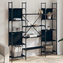 Industrial Wooden Large Open Bookcase Bookshelf Shelving Storage Unit Shelves - £103.91 GBP+