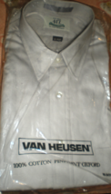 Men Shirt Size 16  Sleeve 34/35 Van Heusen - $12.00