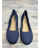 Lane Bryant Navy blue Slip On Shoes sz 9W (wide) EUC - $19.79