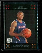 2007-08 Topps 50TH Anniversary Rookie Basketball Card #121 Acie Law Iv Hawks - £3.29 GBP