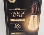 Vintage Aline ST19 shape Spiral Clear LED Light Bulb White General Elect... - £9.50 GBP