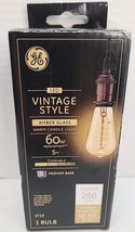 Vintage Aline ST19 shape Spiral Clear LED Light Bulb White General Electric 183 - £9.26 GBP