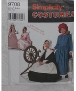 Simplicity Pattern 9708 Girls' Puritan, Pilgrim, Pioneer Costumes Size S... - $7.00