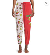 Dr. Seuss The Grinch Women&#39;s Sleep Velour Jogger Pants  Sz XL New - £23.96 GBP