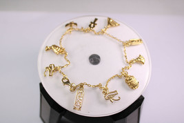 Splendido braccialetto cavigliera in oro 18 carati Nefertiti Tut Scarab... - $1,138.40