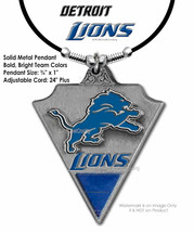 GROWL DETROIT LIONS NECKLACE - ADJUSTABLE 24" GIFT MALE/FEMALE NFL  FREE SHIP' - £16.11 GBP