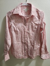 Banana Republic Stretch Pink Floral Shirt, Size 0 - £6.79 GBP