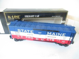 VINTAGE K-LINE TRAINS - K-900131C KCC STATE OF MAINE CLASSIC BOXCAR- 0/0... - £17.72 GBP