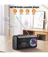 Portable Player Cassette Player Stereo Boombox AM/FM Radio, Recorder Tap... - $72.70 CAD