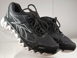 WOMEN&#39;S REEBOK -ZIG LITE 3D FUSE FRAME  8.5 BLACK + WHITE RUNNING TENNIS... - $39.60