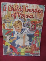 Vintage 1942 &quot; Child&#39;s Garden Book of Verses&quot; Cloth Children&#39;s Story Book - £19.46 GBP