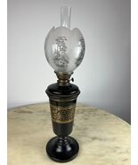 Lampada ad olio in ceramica,bronzo e vetro, Italia, anni &#39;30. - $612.22 CAD
