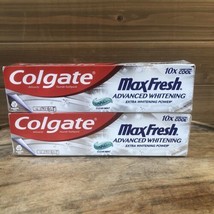 2 Pack Colgate Max Fresh Advanced Whitening Toothpaste Clean Mint 6.3oz Exp 7/25 - $11.29