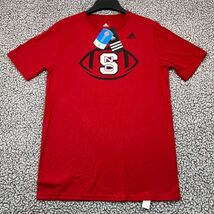NC State Wolfpack Shirt Youth XL 18 Red Adidas Short Sleeve Crew Neck Co... - $345.09 MXN