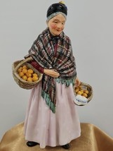 Royal Doulton The Orange Lady Figurine HN1759 1936 Pink and Tartan Colourway - £134.49 GBP