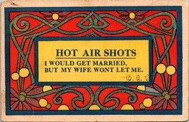 I Would Get Married But My Wife Won&#39;t Let Me DB Posted 1910 Vintage Postcard - £5.99 GBP