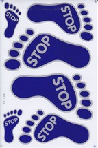 D398 Stop Foot Sticker Decal Racing Tuning Size 27x18 cm / 10x7 inch - $3.99