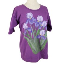Vintage Liz Lauter Design T-Shirt Large Short Sleeve Single Stitch Purpl... - $16.99