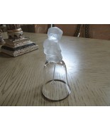 1991 LENOX CRYSTAL BELL ANGEL CHERUB WITH LIRE 5.75&quot;H PLATINUM RIM  - $9.36 CAD