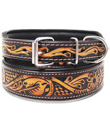 Floral BasketWeave Padded Floral Leather Dog Collar 60192 - $65.91 CAD+