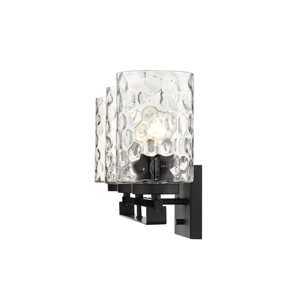 Livvy Modern 3-Bulb Vanity Light in Matte Black | 10&quot;x24&quot; - $429.39