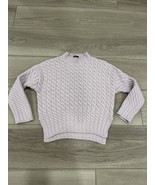 THEORY KARENIA CABLE-KNIT WOOL-CASHMERE SWEATER DRIED PETAL WOMEN&#39;S M $495 - $1,145.93 MXN