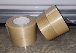 4 Rolls Filament Tape 2&quot; x 60 yds Reinforced Strapping Clear Heavy Duty ... - $30.83