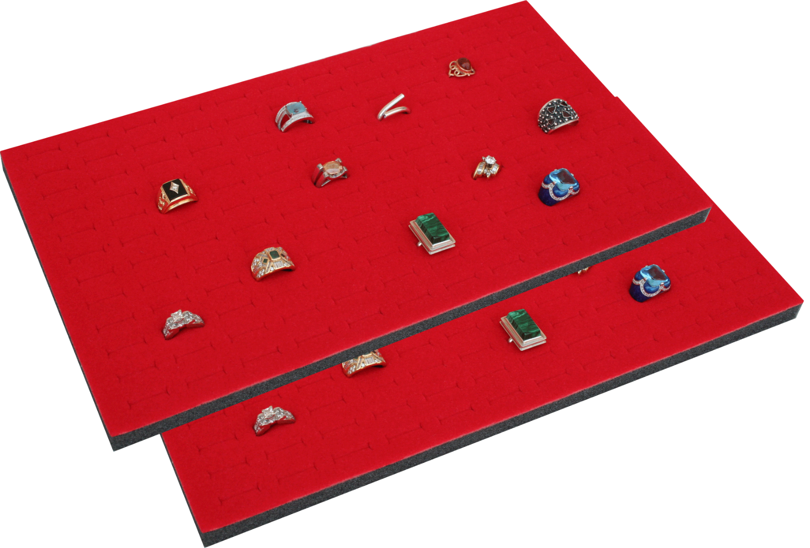 2 Piece 144 Jewelry Red Insert Display Pads  14 1/4&quot; x 7 3/4&quot; x 1/2&quot; - $20.95