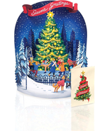 Pop up Cards, Christmas Skating Scene, 3D Popup Christmas Cards, Holiday... - $14.11