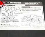 67 68 CAMARO CONVERTIBLE SPARE TIRE JACK INSTRUCTIONS DECAL - $1,007.19