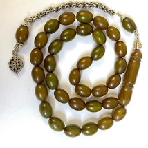 Antique 33 Prayer Beads German faturan amber Bakelite worry beadss ink s... - £386.62 GBP