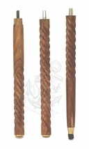 Spirale in legno con asta da passeggio vintage in stile designer per manico... - $31.80