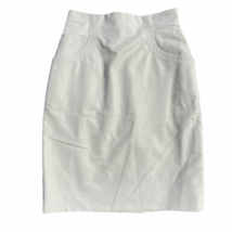Chantal Thomass Pencil Skirt IT 40 US 8 Ivory Glitter Cotton Blend Lined... - $74.79