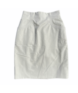 Chantal Thomass Pencil Skirt IT 40 US 8 Ivory Glitter Cotton Blend Lined... - £59.09 GBP