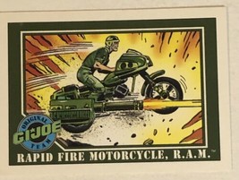 GI Joe 1991 Vintage Trading Card #55 Rapid Fire Motorcycle - £1.54 GBP