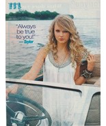 Taylor Swift teen magazine pinup clipping boat white dress M Twist pix p... - $3.50