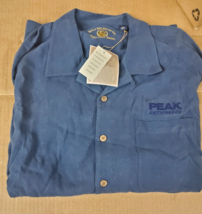 Dealer Sales promo Hawaiian Silk Shirt A Peak Antifreeze button short sleeve XL - £35.75 GBP