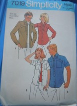 Simplicity Misses or Men’s Shirt Size 10 #7019 Uncut - £5.57 GBP