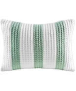 KAS Room Finley 13&quot;x 18&quot; Boudoir Throw Pillow White Green Beach Summer D... - $46.03