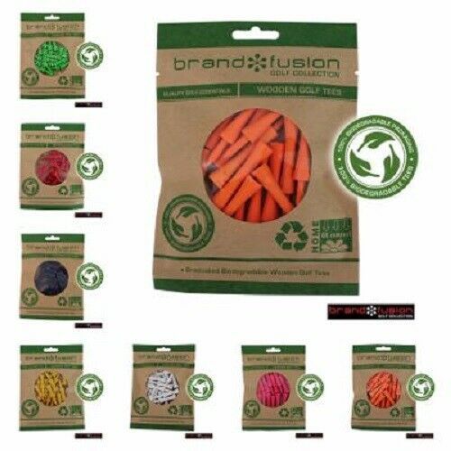 Brand Fusion Collection Premium Graduated Bamboo Golf Tees.  All Sizes. - $4.00
